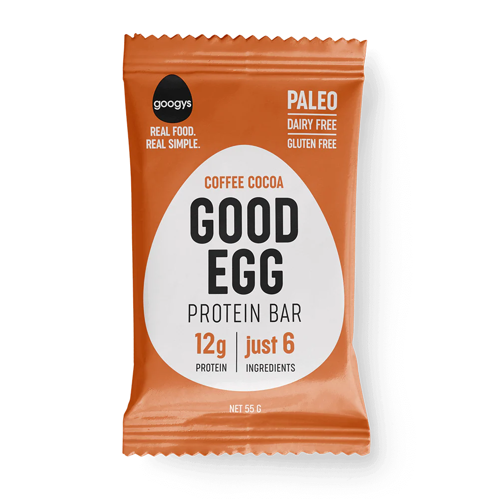 Googy's Good Egg Protein Bar 55g, Coffee Cocoa Flavour