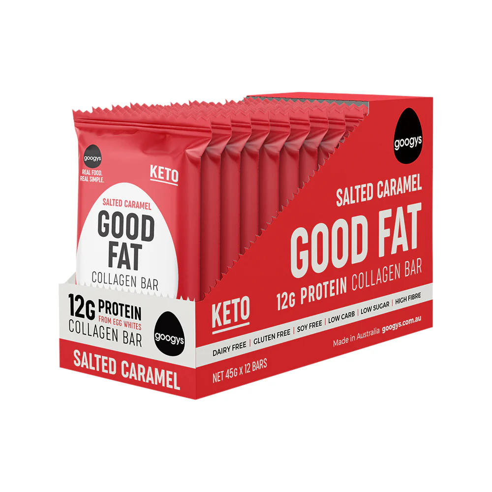 Googy's Good Fat Collagen Bar 45g, Salted Caramel Falvour - Image 2