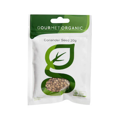 Gourmet Organic Coriander Seed 20g, Certified Organic