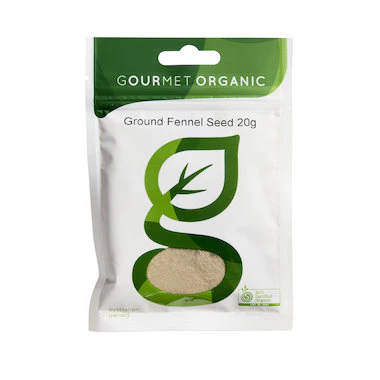 Gourmet Organic Fennel Ground 20g, Certified Organic
