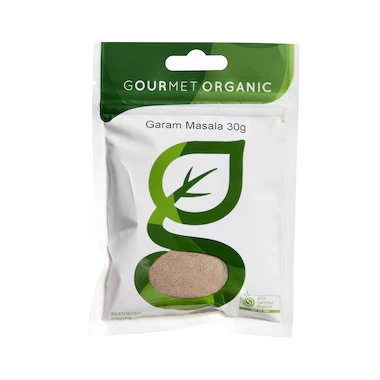 Gourmet Organic Garam Masala 30g, Certified Organic