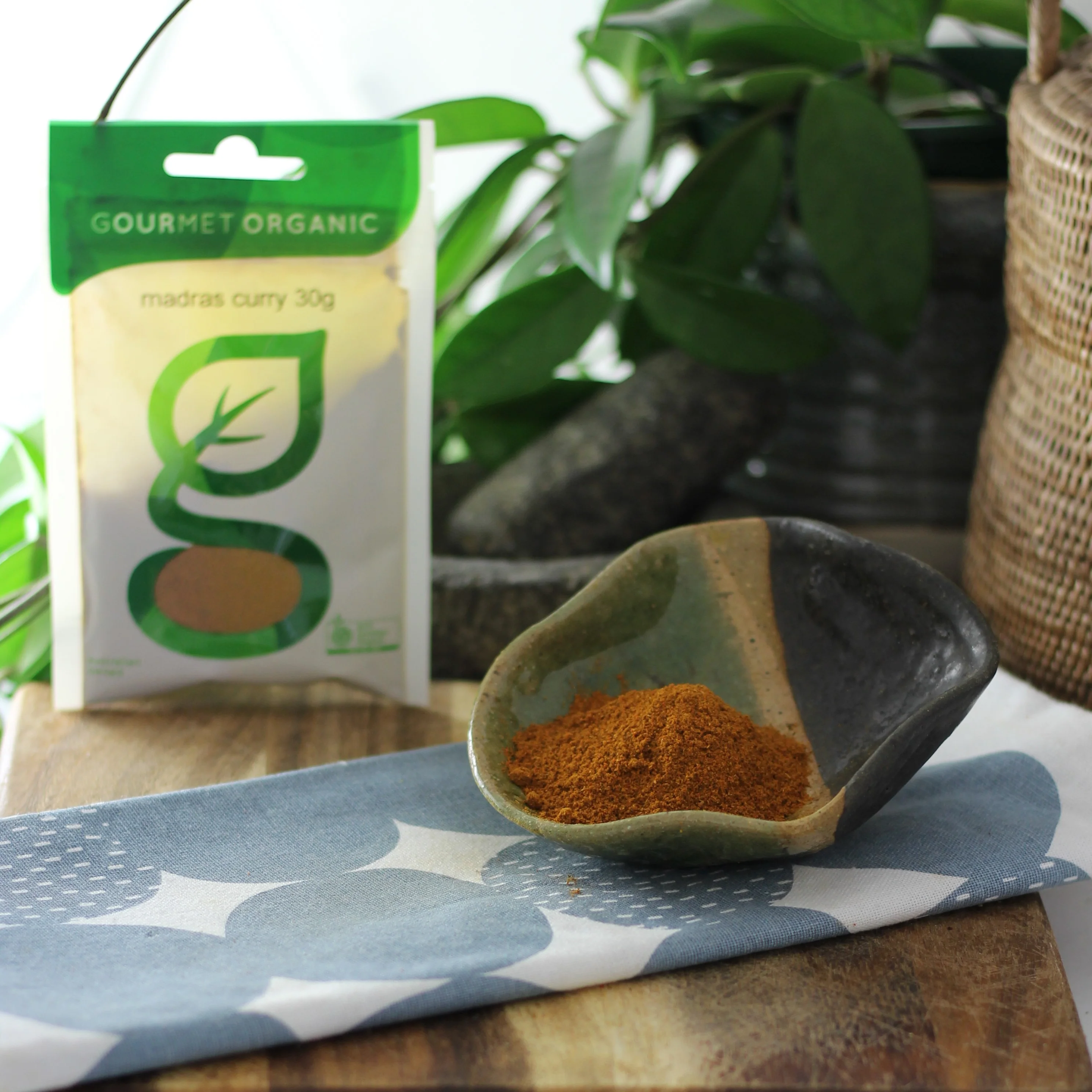 Gourmet Organic Madras Curry Powder 30g, Certified Organic