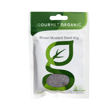 Gourmet Organic Certified Organic Mustard Seed Brown 40g