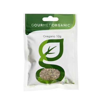 Gourmet Organic Certified Organic Oregano 10g, Perfect For Pizza Night