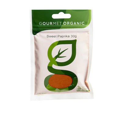Gourmet Organic Certified Organic Paprika Sweet 30g