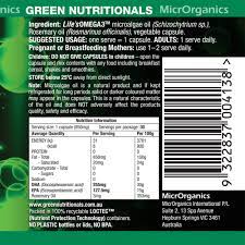 Green Nutritionals Plant Based Omega3, 30 Or 90 Veggie Capsules; Enhance Your Heart & Brain Health - Image 3