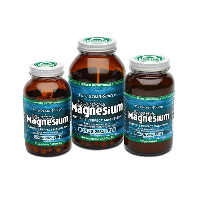 Green Nutritionals Marine Magnesium Vegan Capsules (260mg), 60 Or 120 Capsules; Clean & Mineral Rich - Image 4