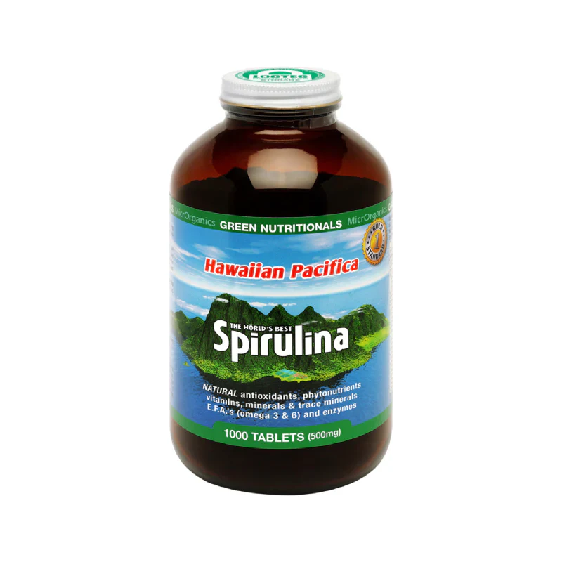 Green Nutritionals Hawaiian Pacifica Spirulina Tablets {500mg}, 100, 200, 500 Or 1000 Tablets; For Energy & Cell Regeneration - Image 4
