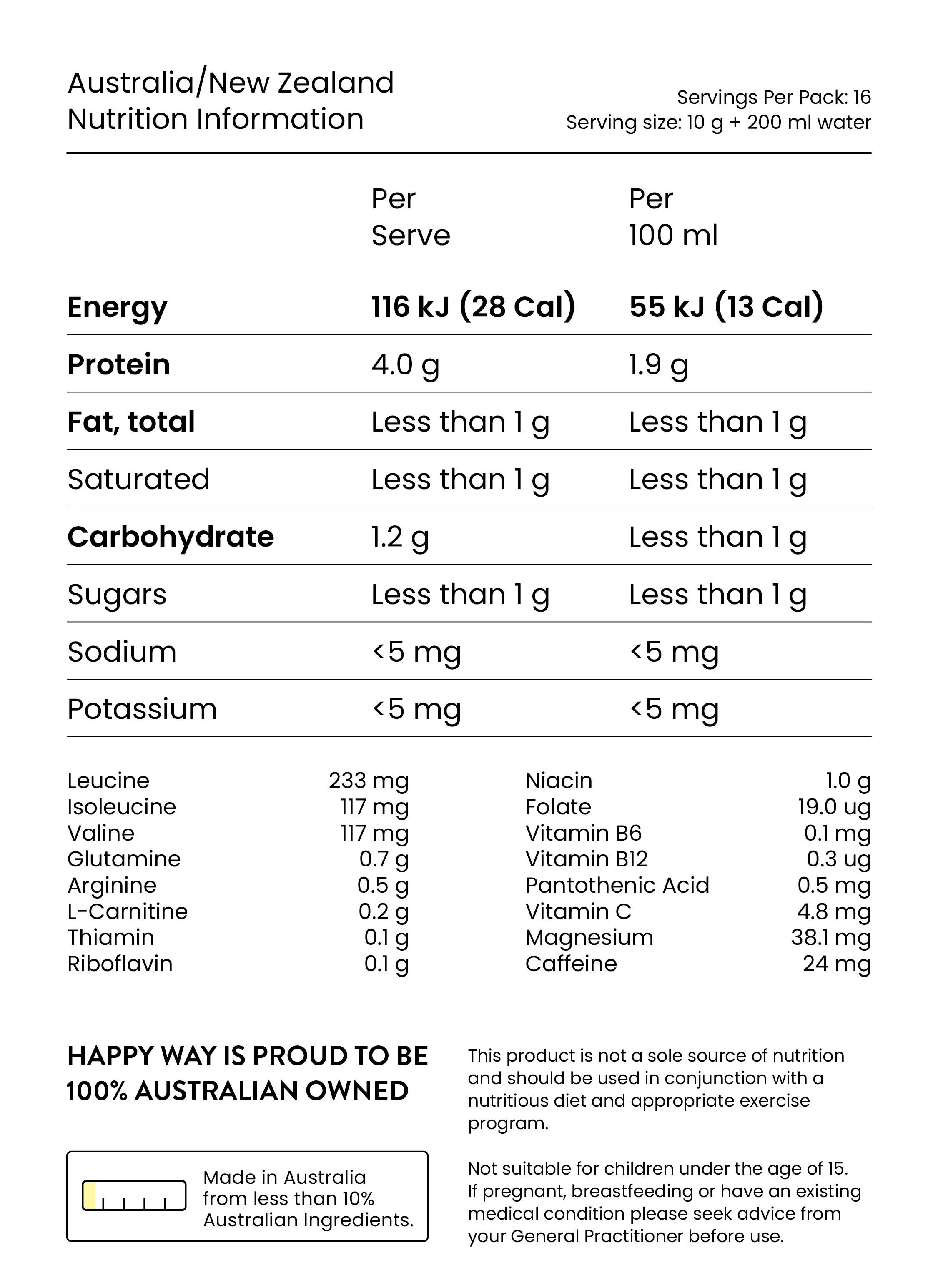 Happy Way Charge Up 300g, Dragon Fruit - Image 3