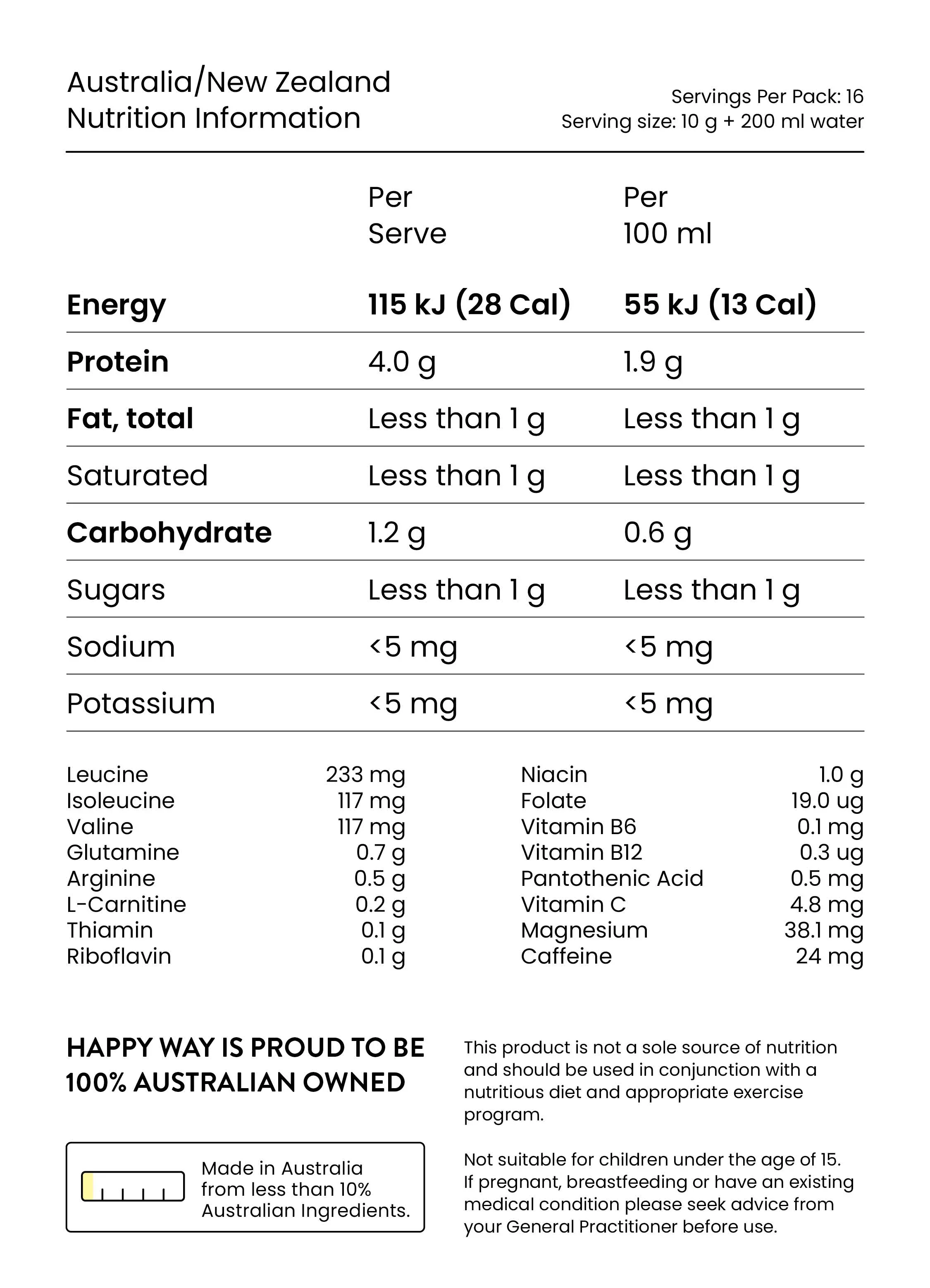 Happy Way Charge Up 300g, Mango - Image 3