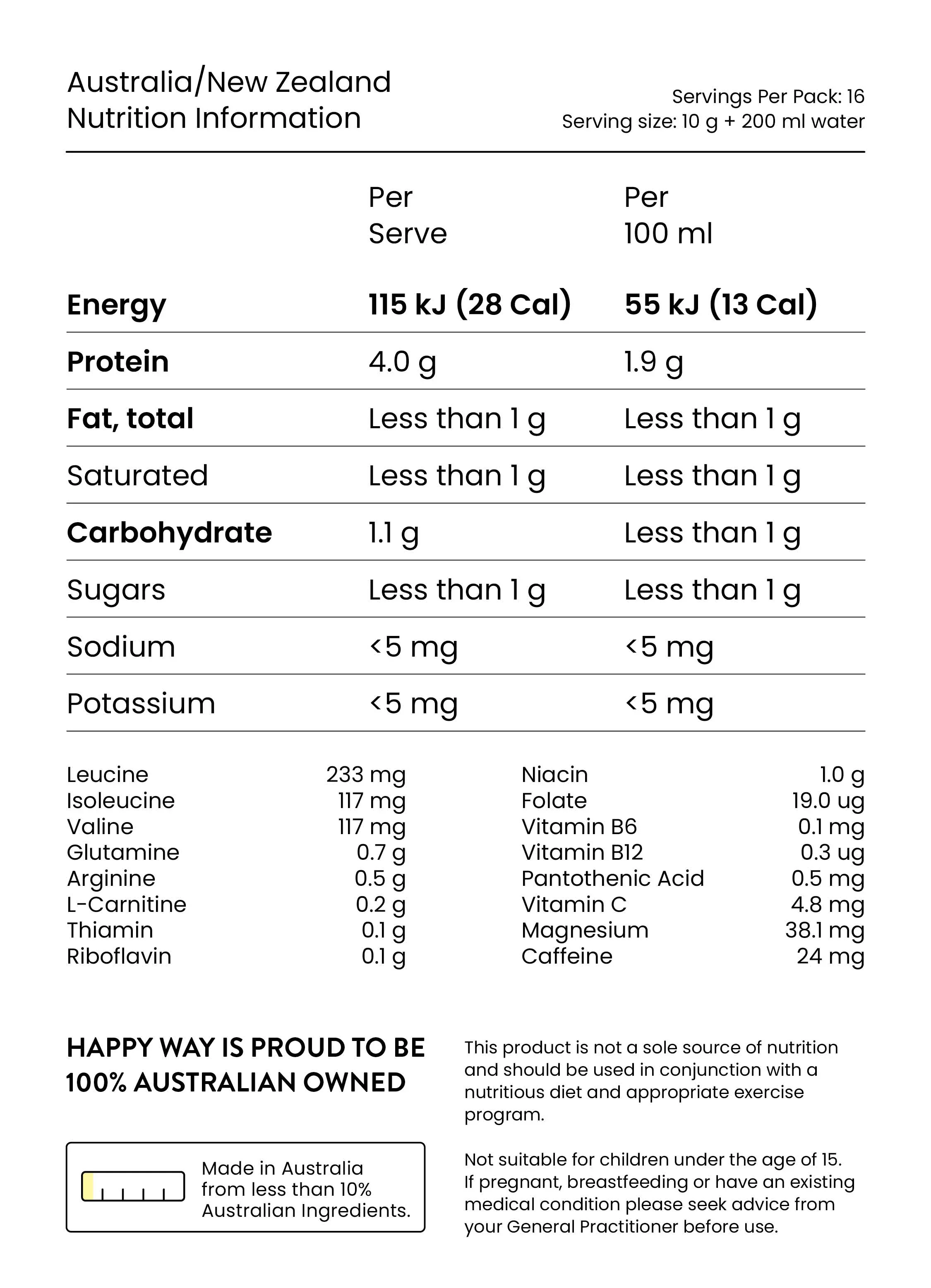 Happy Way Charge Up 300g, Pineapple - Image 3