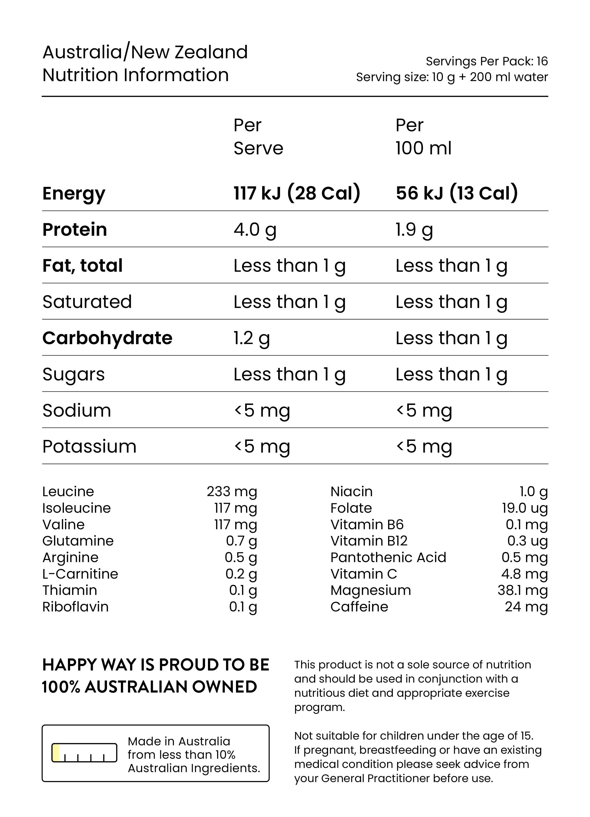 Happy Way Charge Up 300g, Watermelon - Image 3