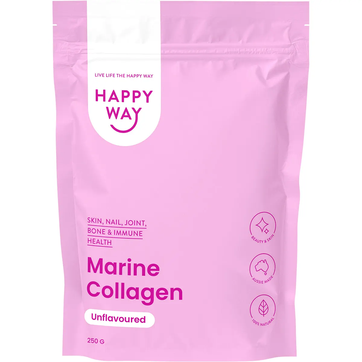 Happy Way Marine Collagen 250g, Unflavoured