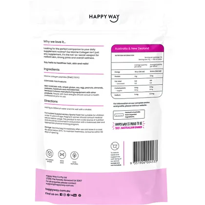 Happy Way Marine Collagen 250g, Unflavoured - Image 2