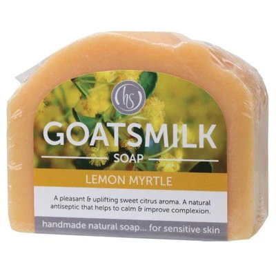 Harmony Soapworks Goats Milk Soap 140g, Lemon Myrtle Fragrance (Sensitive Skin)