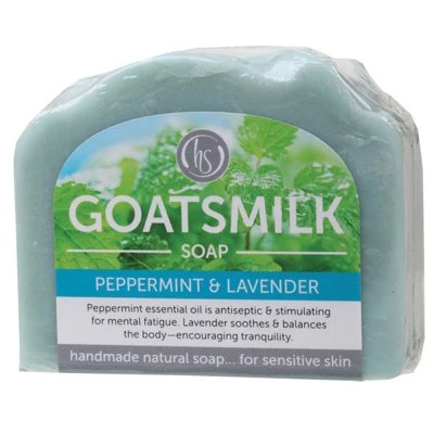 Harmony Soapworks Goats Milk Soap 140g, Peppermint & Lavender Fragrance