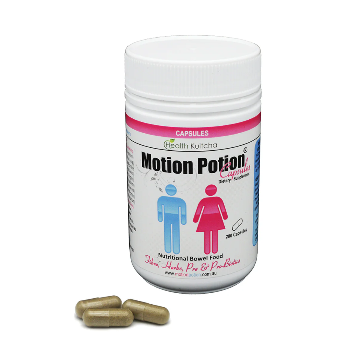 Health Kultcha Motion Potion 100 Or 200 Capsules, With Soothing Herbs - Image 2