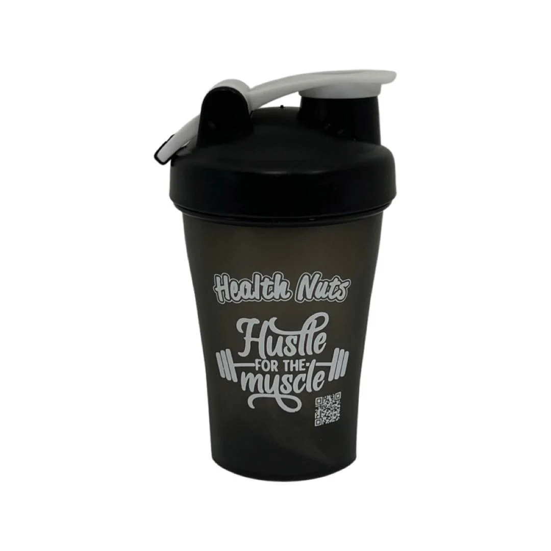 Health Nuts Protein Shaker 400ml, Charcoal Or White