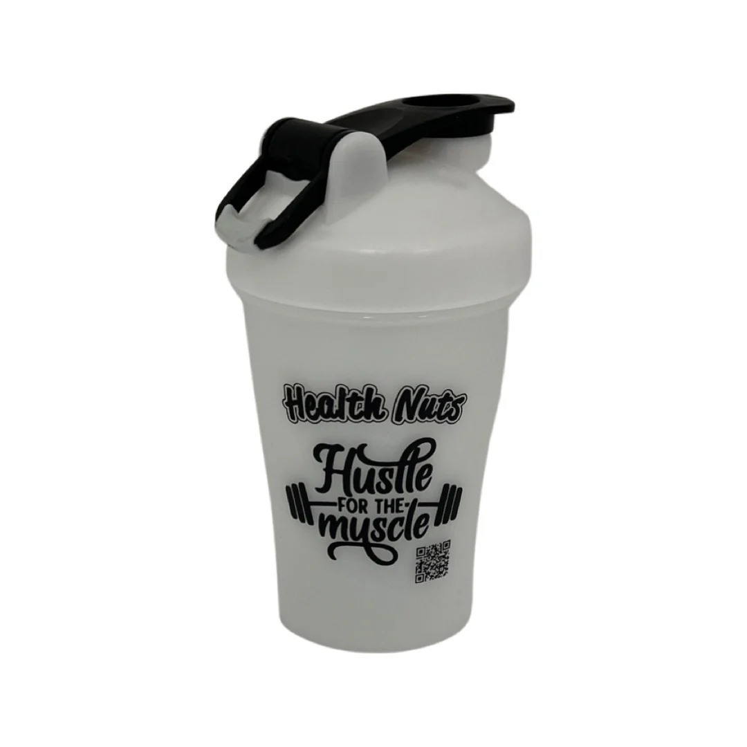 Health Nuts Protein Shaker 400ml, Charcoal Or White - Image 2