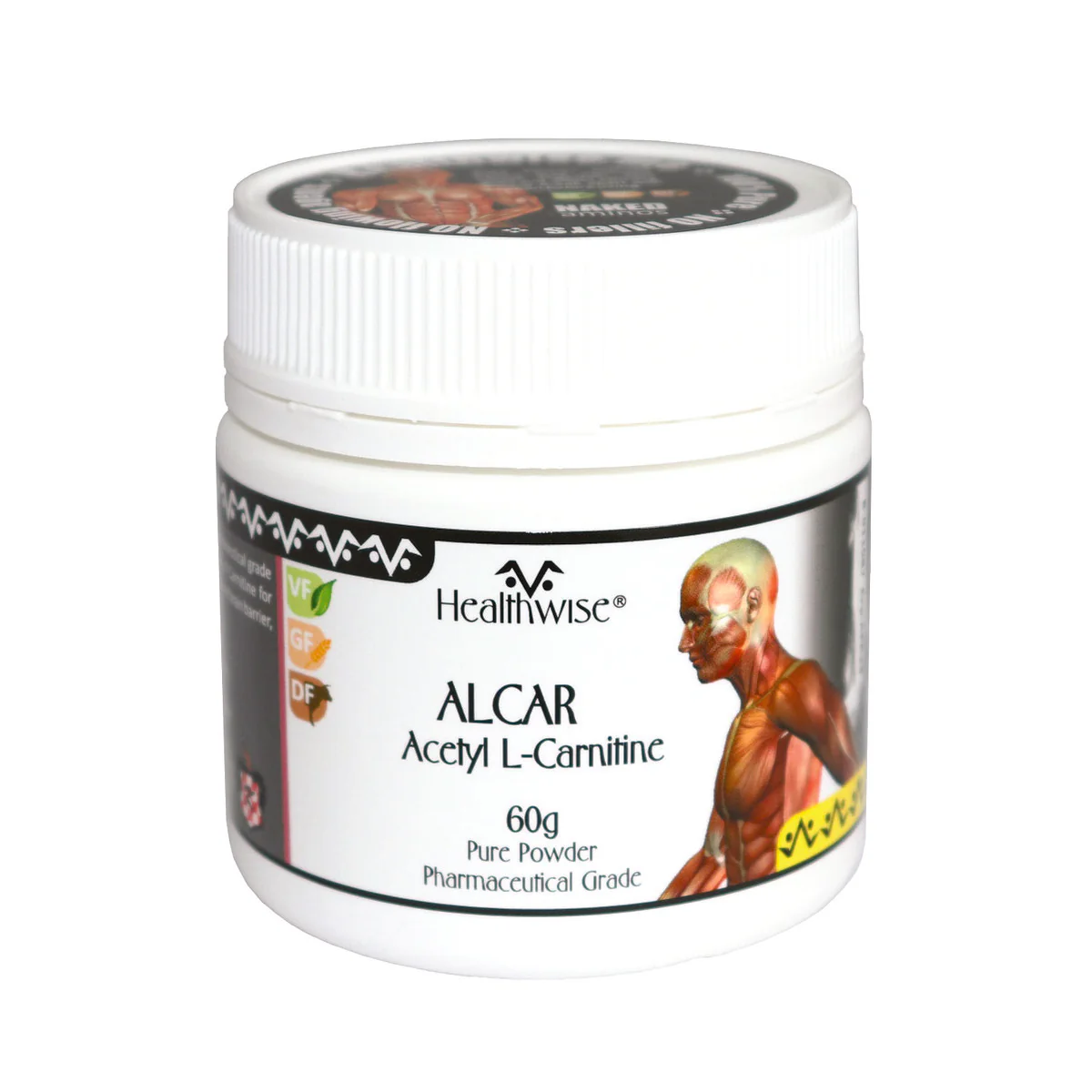 Healthwise ALCAR Acetyl-L-Carnitine 60g Or 150g, Burn Fat Into Fuel