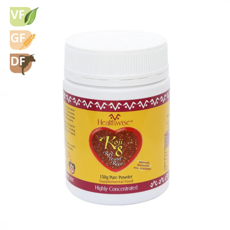 HealthWise Koji 8 Red Yeast Rice 150g Or 300g, 100% Pure