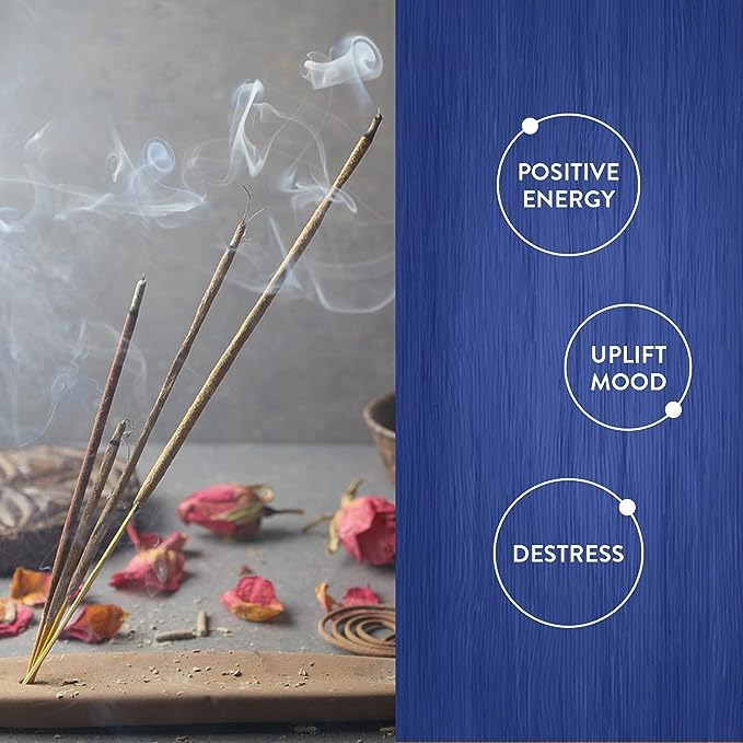 HEM Blue Champa Incense 12g, Aromatherapy Incense for Stress Relief, Air Purifier & Cleansing