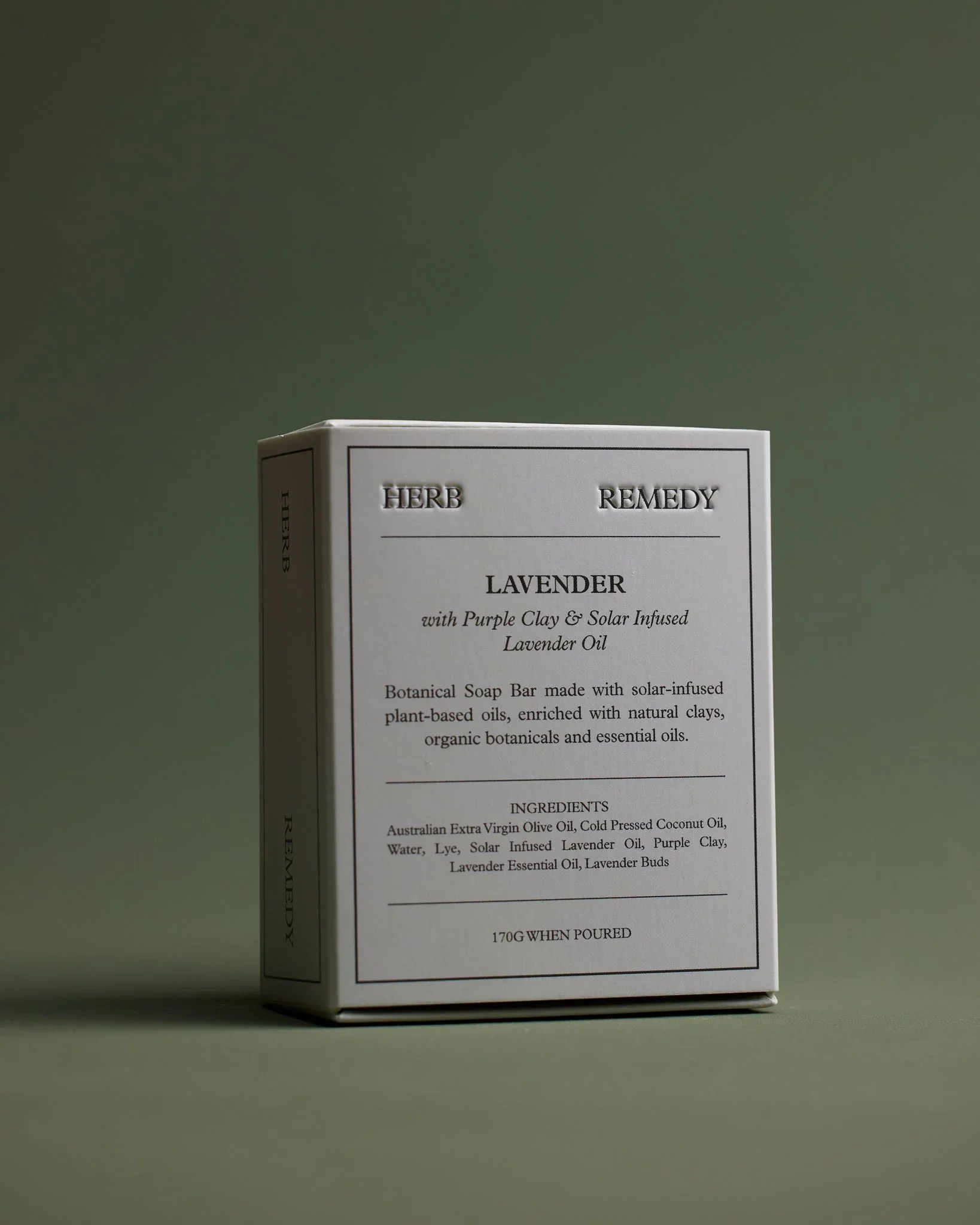 Herb Remedy Soaps Lavender With Purple Clay & Solar-Infused Lavender Oil 170g, With Solar Infused Plant Based Oils - Image 2