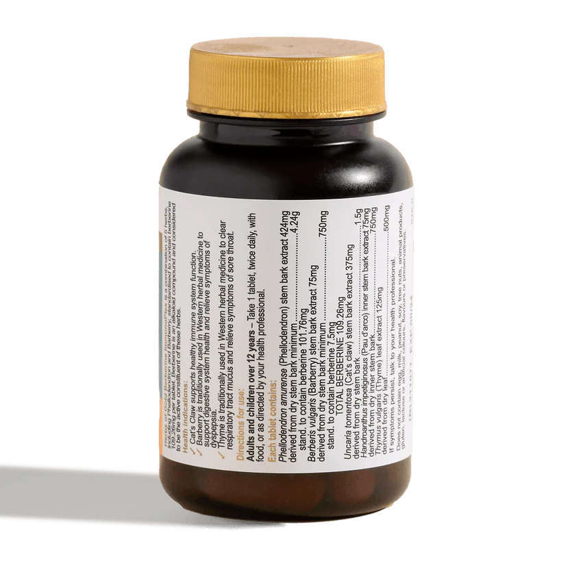 Herbs Of Gold Berberine ImmunoPlex, 30 Tablets (Vegan) - Image 3