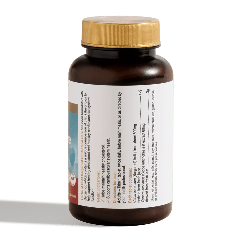 Herbs Of Gold Bergamot Cholesterol Care, 60 Tablets (Vegan) - Image 4