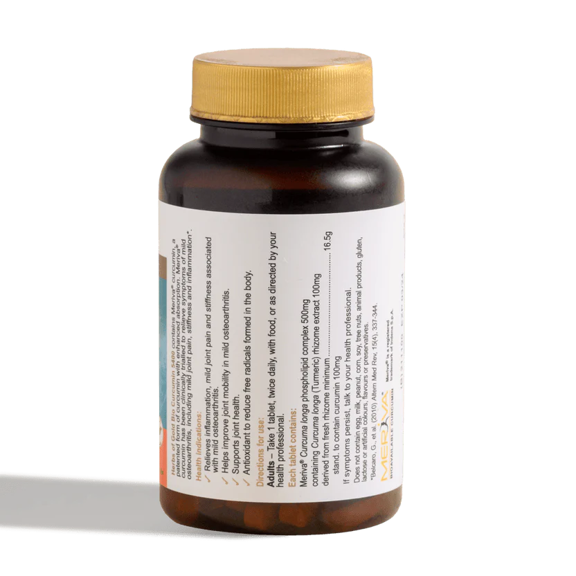 Herbs Of Gold Bio Curcumin 5400, 30 Or 60 Tablets (Vegan) - Image 5