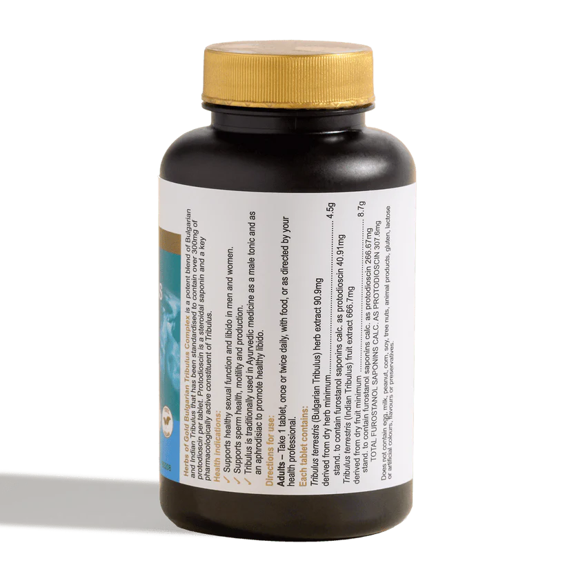 Herbs Of Gold Bulgarian Tribulus Complex, 30 Or 60 Tablets (Vegan) - Image 3