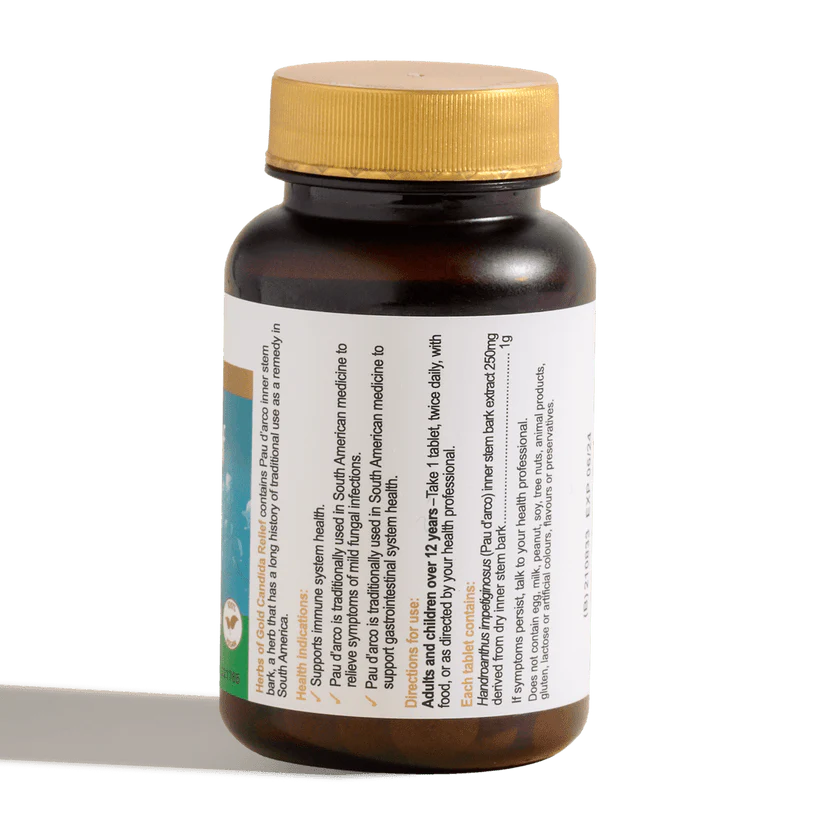 Herbs Of Gold Candida Relief, 60 Tablets (Vegan) - Image 3