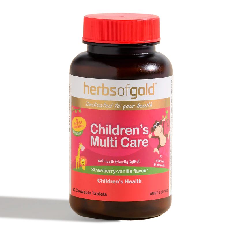 Herbs Of Gold Children's Multi Care, 60 Chewable Tablets (Vegan)