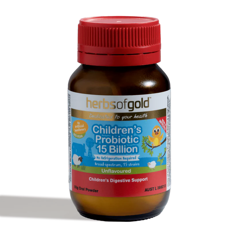 Herbs Of Gold Children's Probiotic 15 Billion, 50g Unflavoured Powder (Vegan)