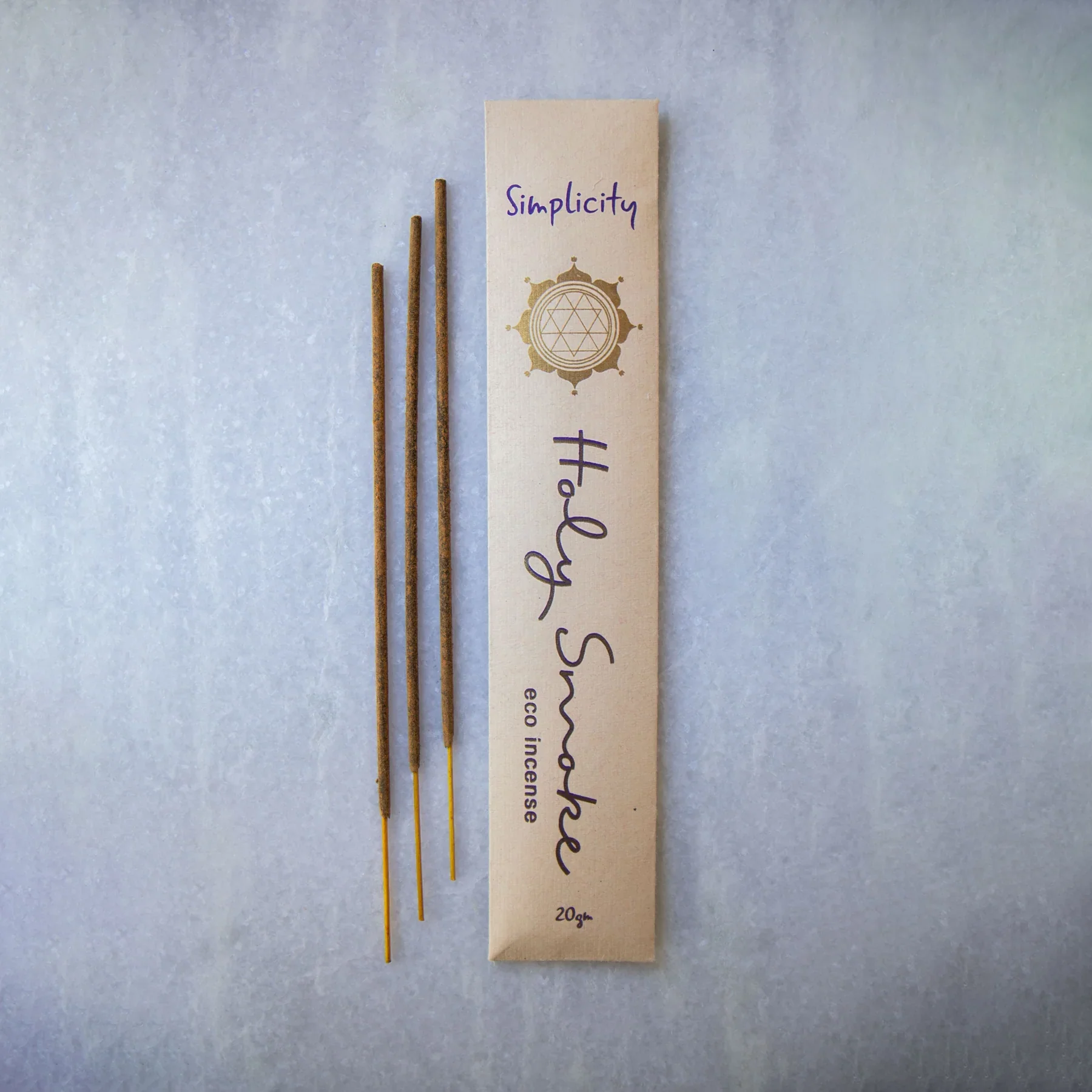 Holy Smoke Eco Incense 20g, Simplicity Fragrance