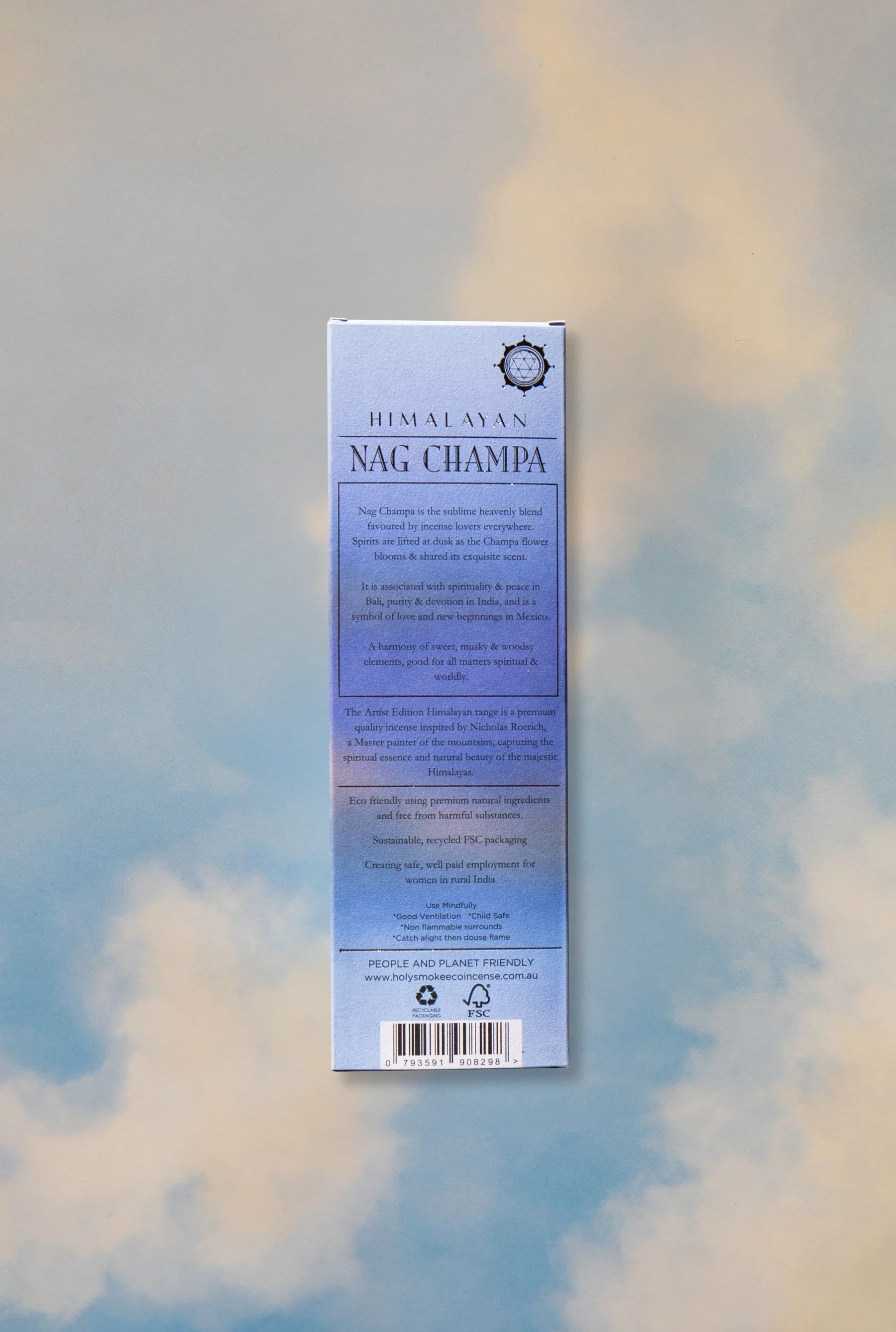 Holy Smoke Eco Incense Himalayan Nag Champa 25gm, Sacred Floral-Resin Temple Bloom - Image 2