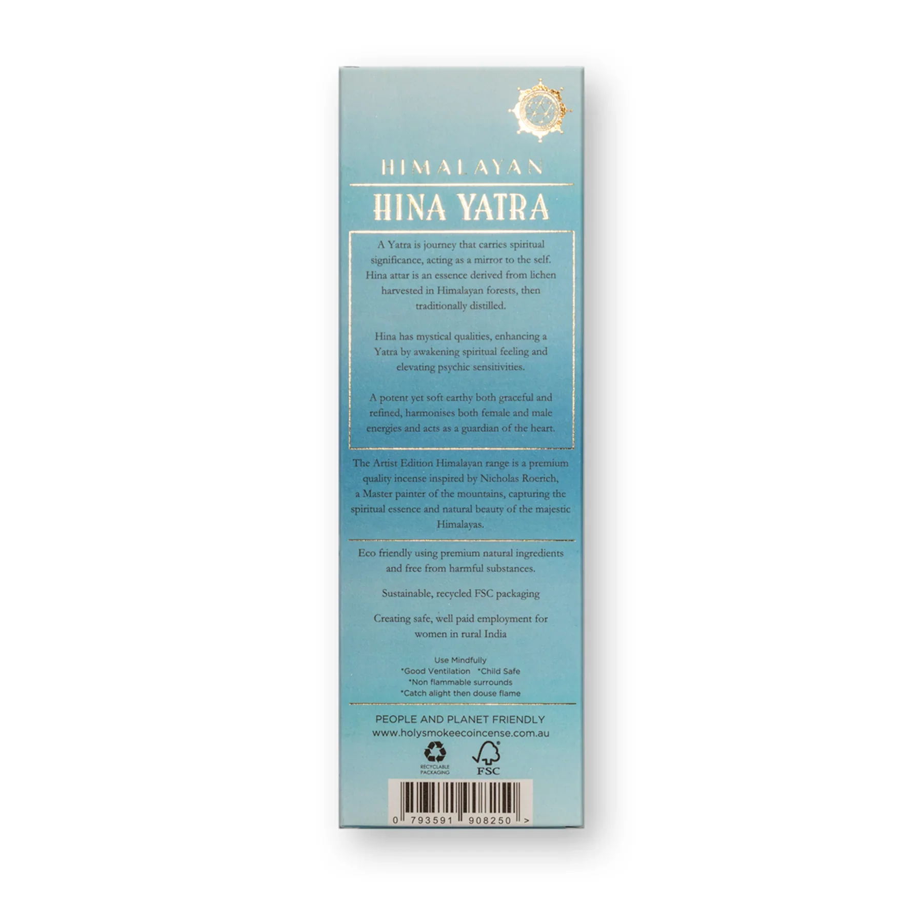 Holy Smoke Eco Incense Himalayan Hina Yatra 25gm, Ambered Mountain Pilgrimage Glow - Image 2
