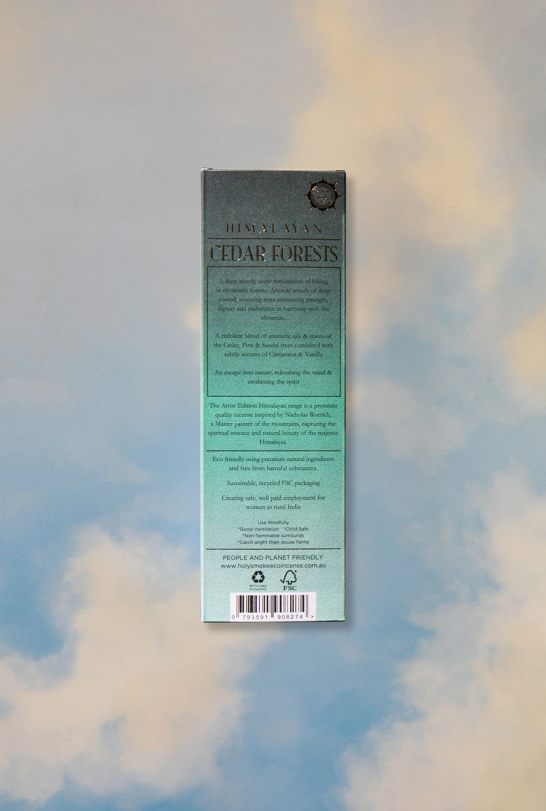 Holy Smoke Eco Incense Himalayan Cedar Forests 25gm, Deep Evergreen Alpine Immersion - Image 2