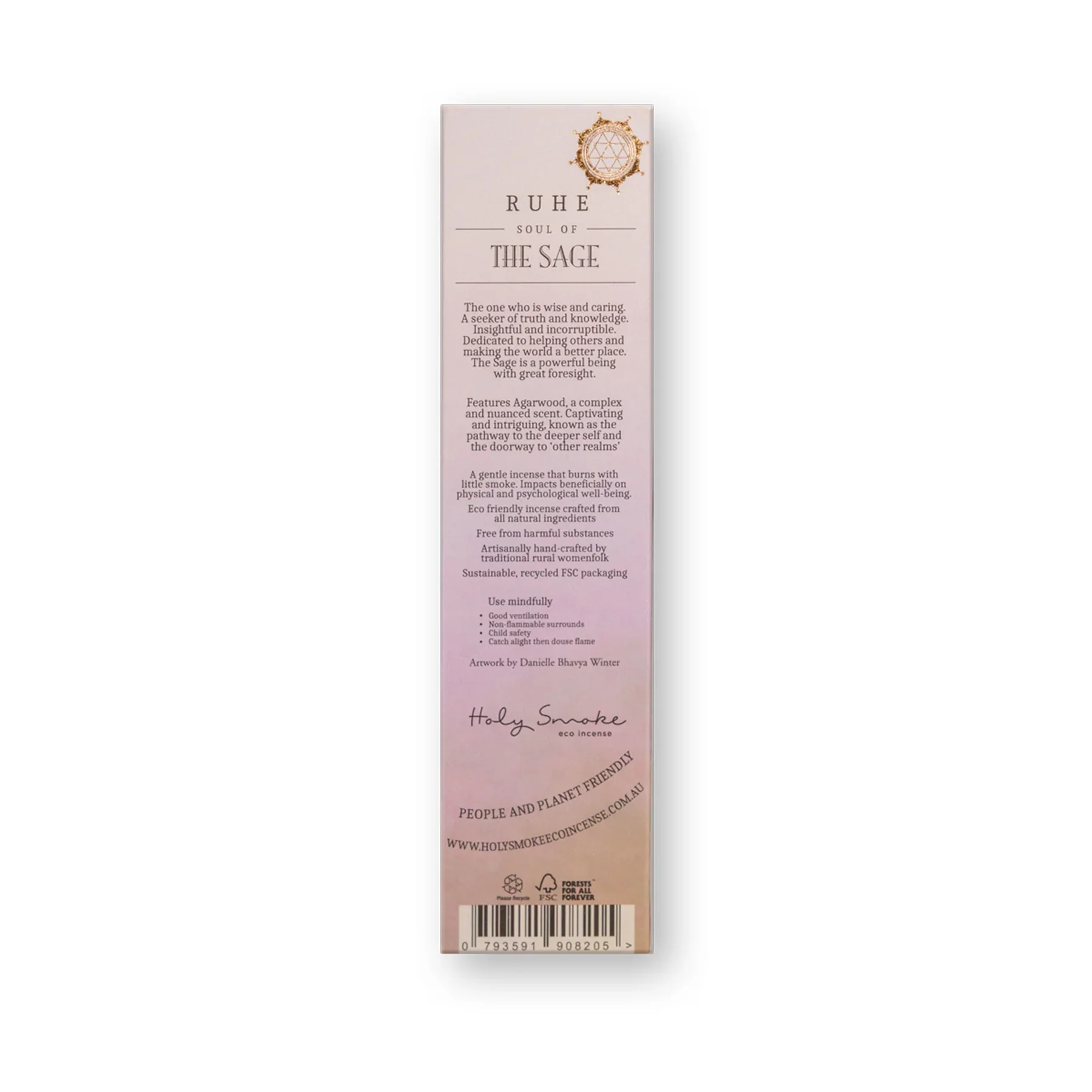 Holy Smoke Eco Incense The Sage 20 Sticks, Grounded Wisdom & Clarity - Image 4