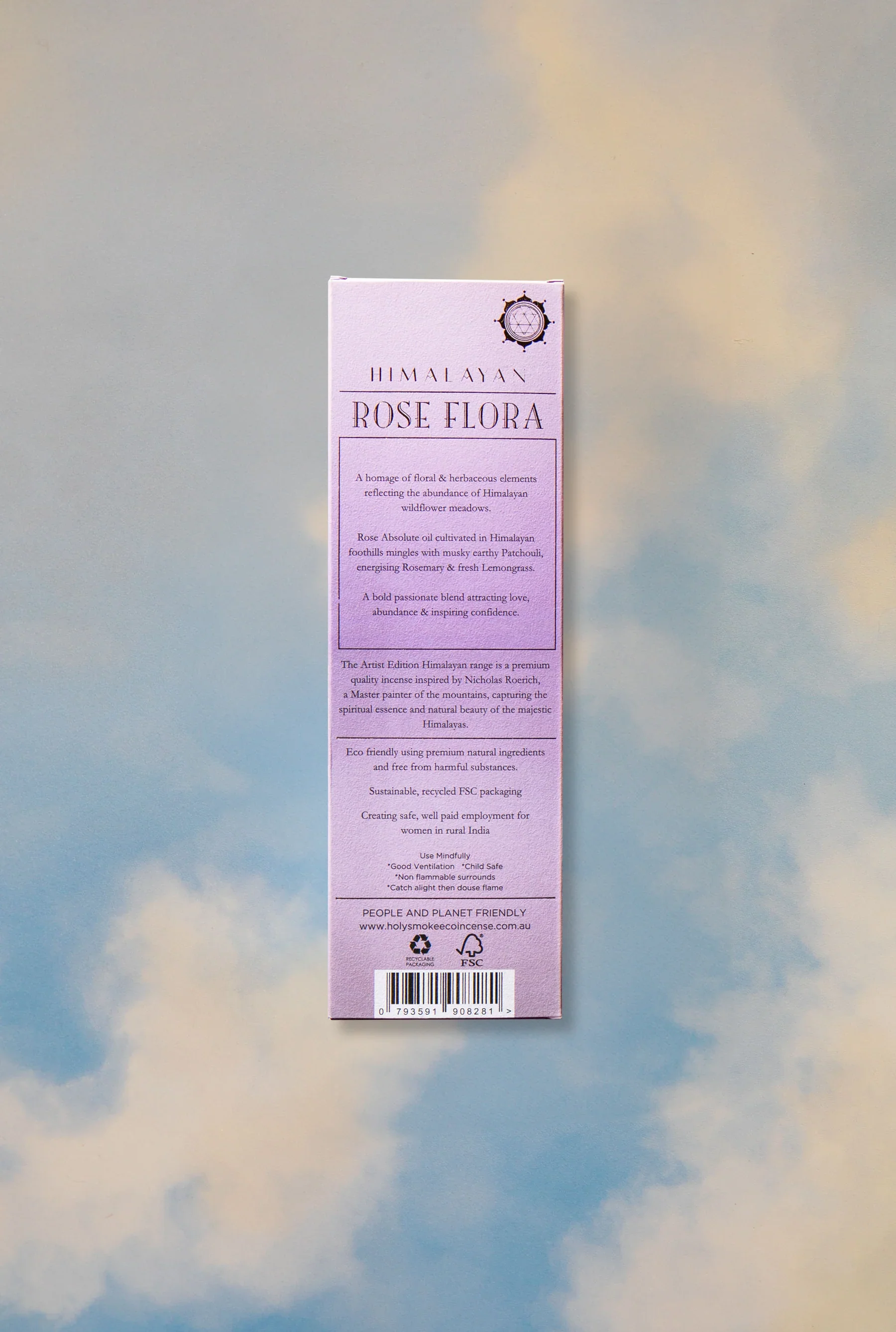 Holy Smoke Eco Incense Himalayan Rose Flora 25gm, Radiant Alpine Blossom Reverie - Image 2
