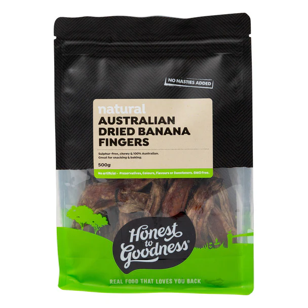 Honest To Goodness Australian Dried Banana Fingers 200g, Sulphur-Free & No Added Sugar - Image 4