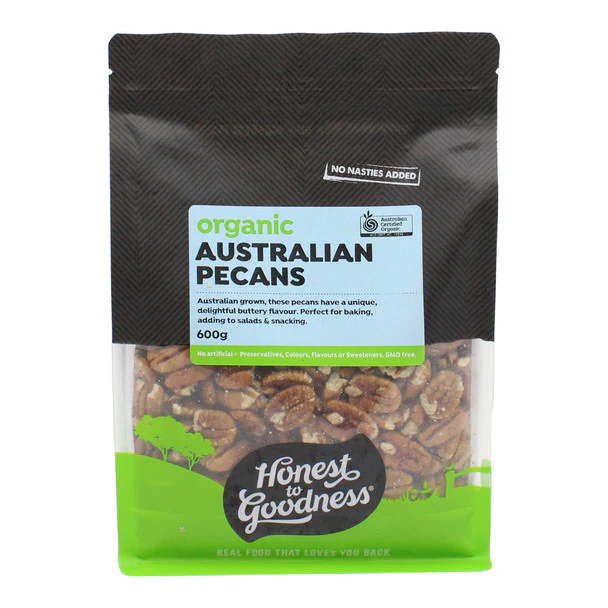 Honest To Goodness Australian Pecans 150g Or 600g, Australian Certified Organic - Image 2