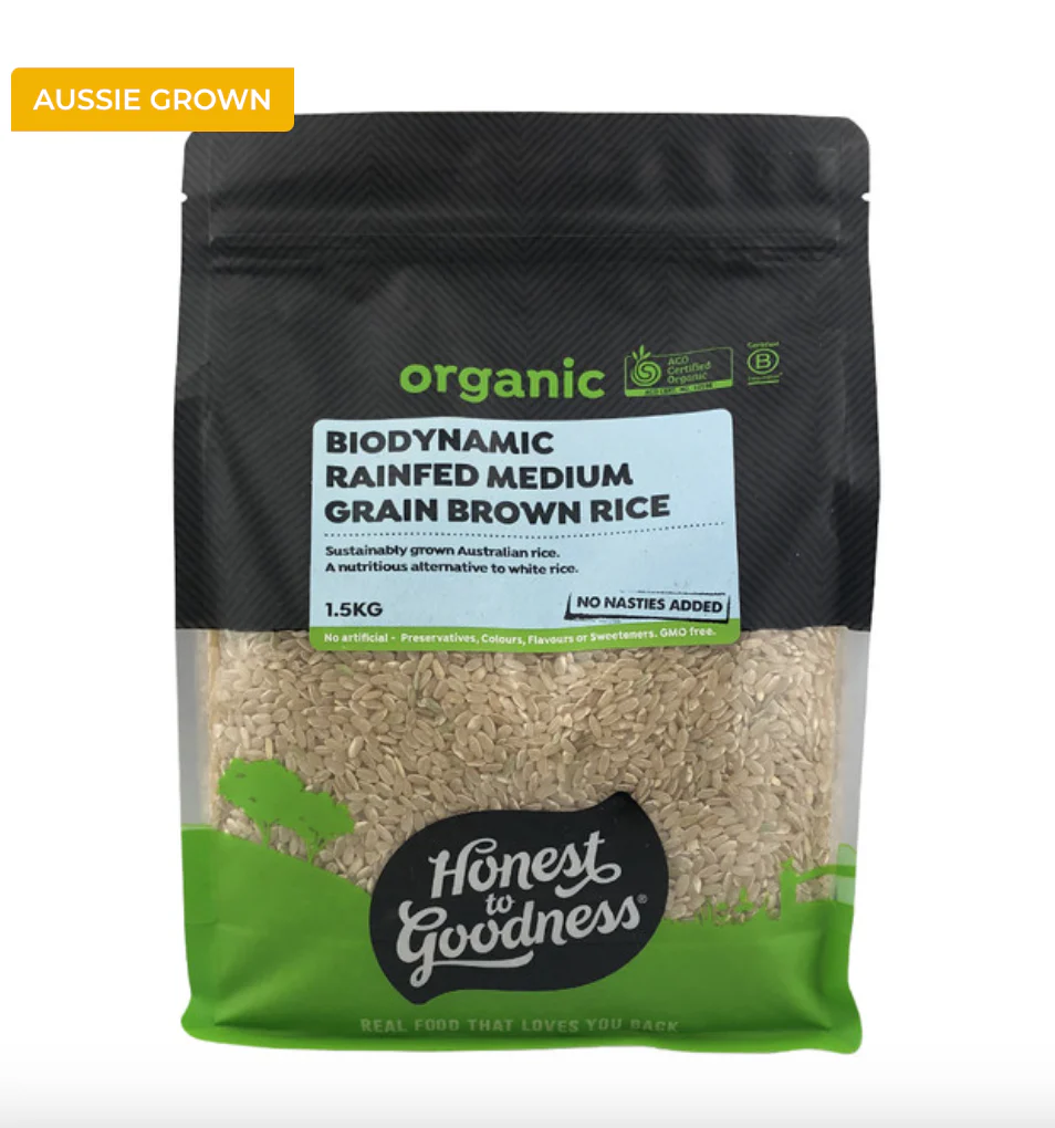 Honest To Goodness Biodynamic Rain-Fed Brown Rice 650g Or 1.5kg, Australian Certified Organic - Image 3
