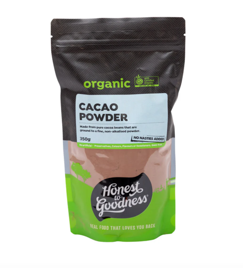 Honest To Goodness Organic Cacao Powder 350g, From Pure Cacao Beans