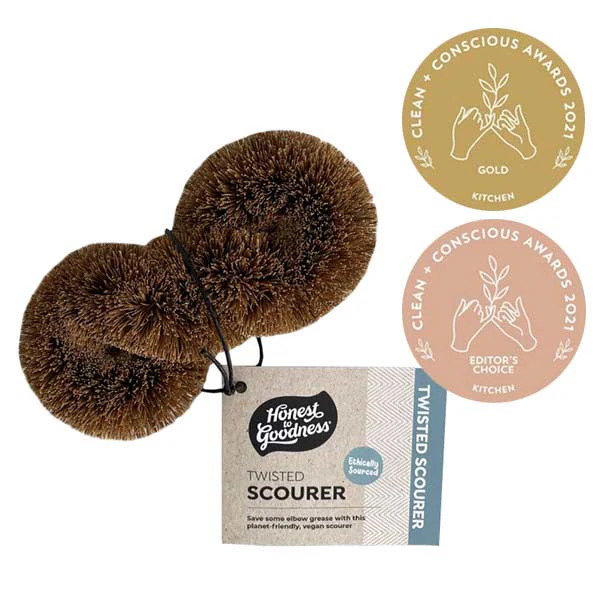 Honest To Goodness Coconut Fibre Twisted Scourer, Tough But Kind To Your Dishes - Image 2