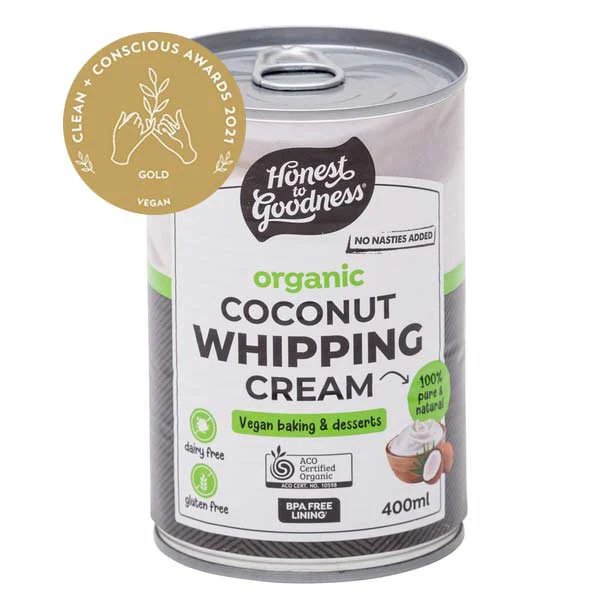 Honest To Goodness Organic Coconut Whipping Cream 400g, Dairy Free & Gluten Free - Image 3