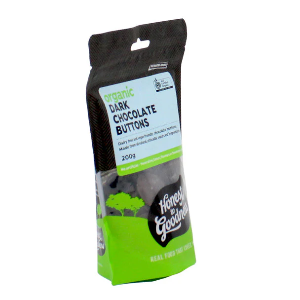 Honest To Goodness Dark Chocolate Buttons 200g, Australian Certified Organic - Image 2