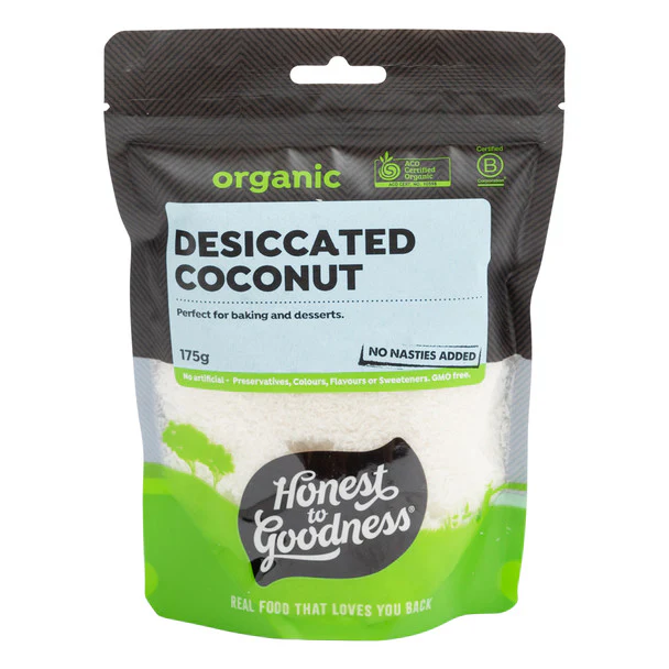 Honest To Goodness Desiccated Coconut 175g Or 600g, Australian Certified Organic