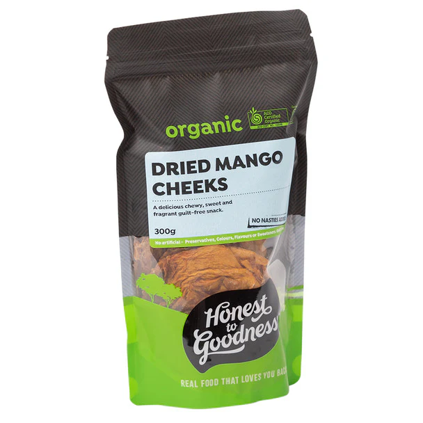 Honest To Goodness Dried Mango Cheeks 300g, Certified Organic - Image 3