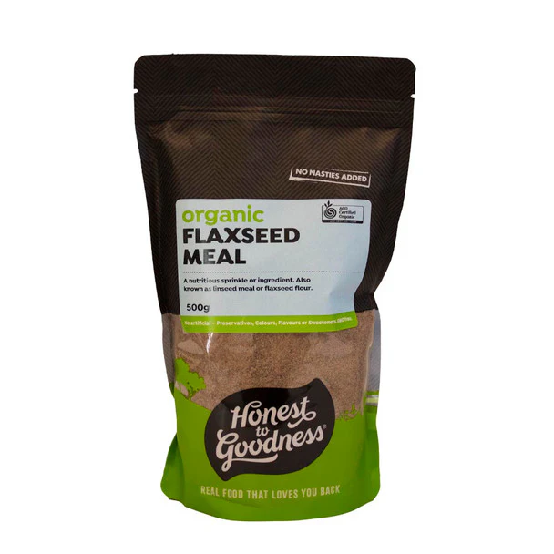Honest To Goodness Certified Organic Flaxseed Meal 500g, Perfect Topper